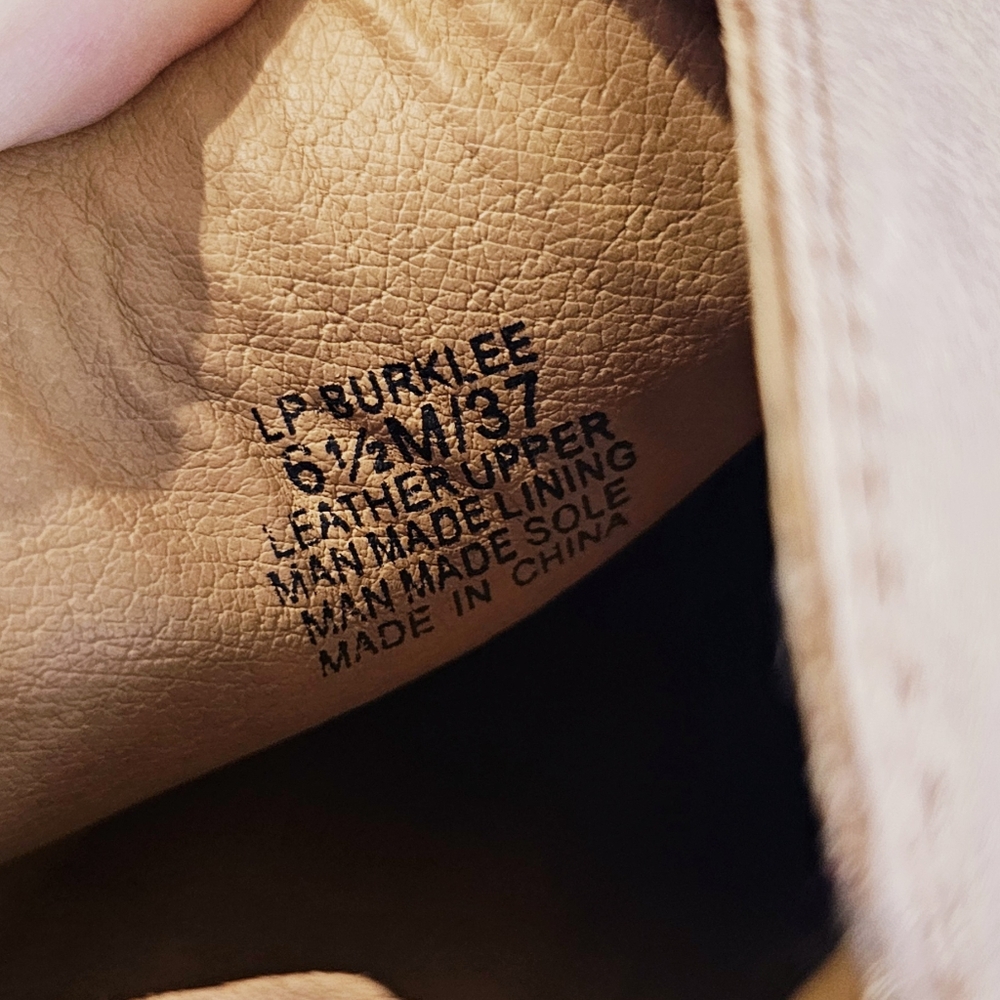 Lucky Brand Burklee booties size 6.5 brown leather zipper sides stacked heel NWT - Picture 13 of 15